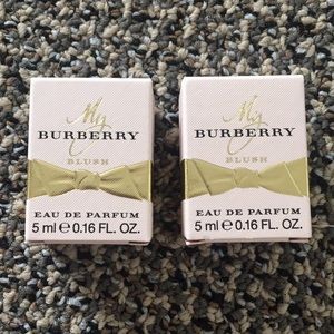 Lot of 2 Burberry Blush Perfume Travel size